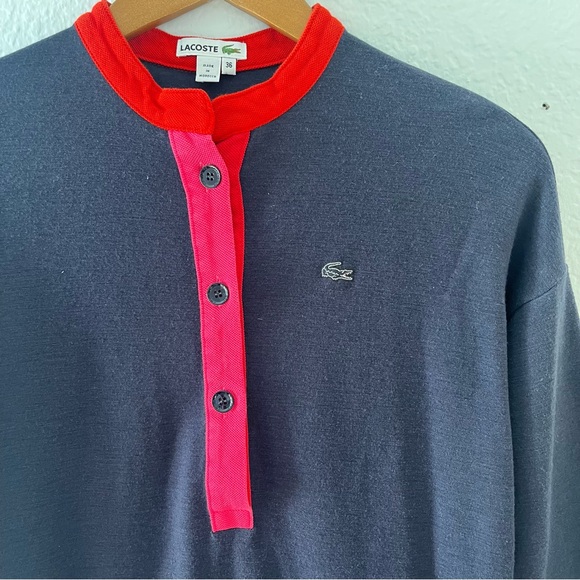Lacoste Wool Blend Henley Dress Size 4 (36) - Picture 5 of 12